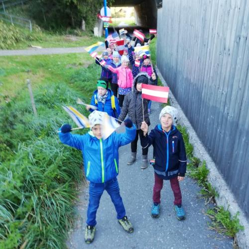 Klasse 2a bei der Rad WM in Rattenberg