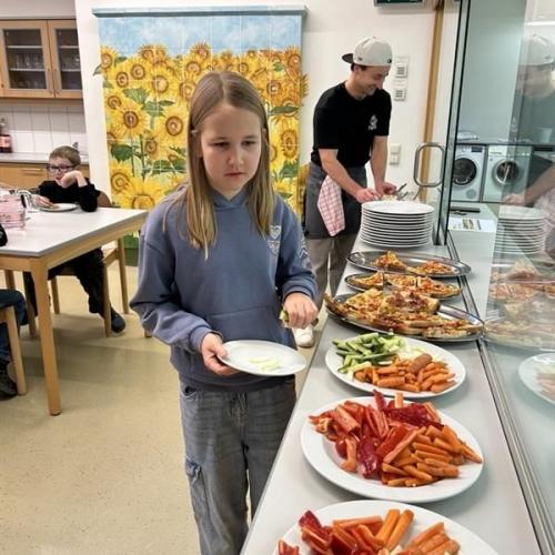 Die gesunde Jause wird geschmaust