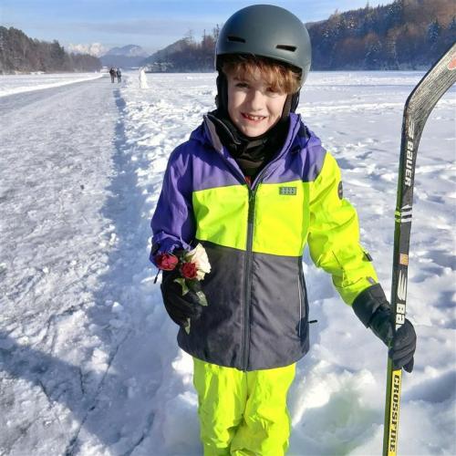 Ein Blumenprinz auf Eis