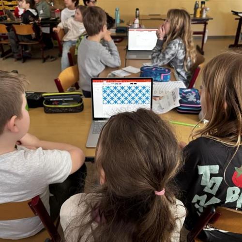 Natürlich wurde auch am Computer gearbeitet