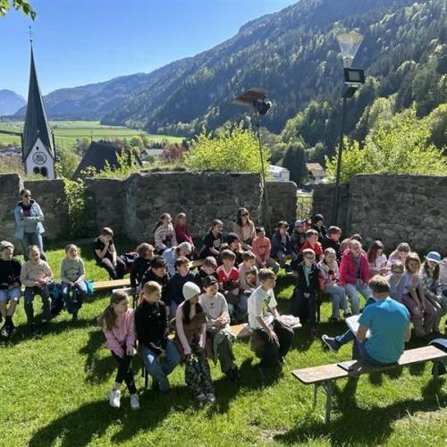 Hans Moser bei der Lesung am Schlossberg