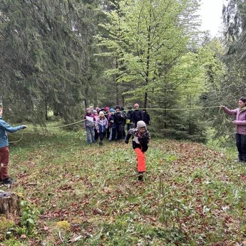 Dabei hatten wir viel Spaß im Wald