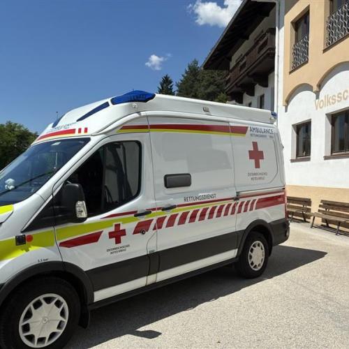 Ein schicker Rettungswagen