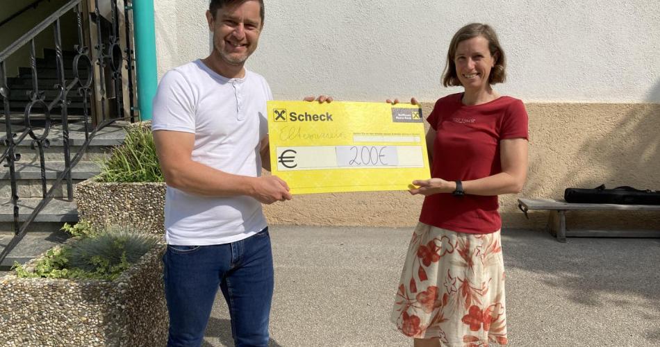 Scheckübergabe EV Kramsach