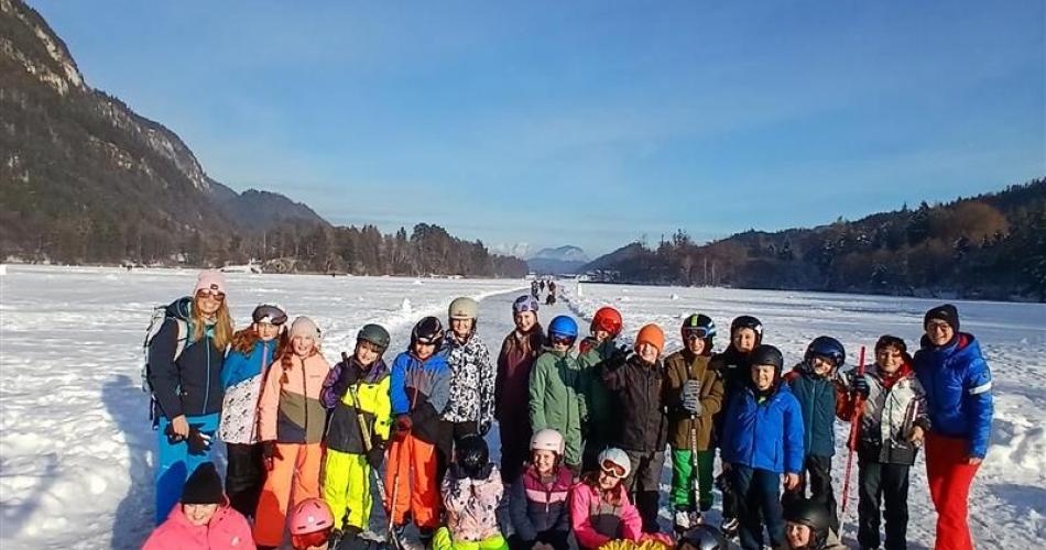 Die Klasse 3m auf's Glatteis geführt